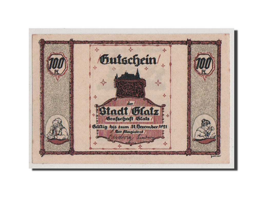 Germany, Glatz, 10 Pfennig, UNC(64), Mehl #431.5