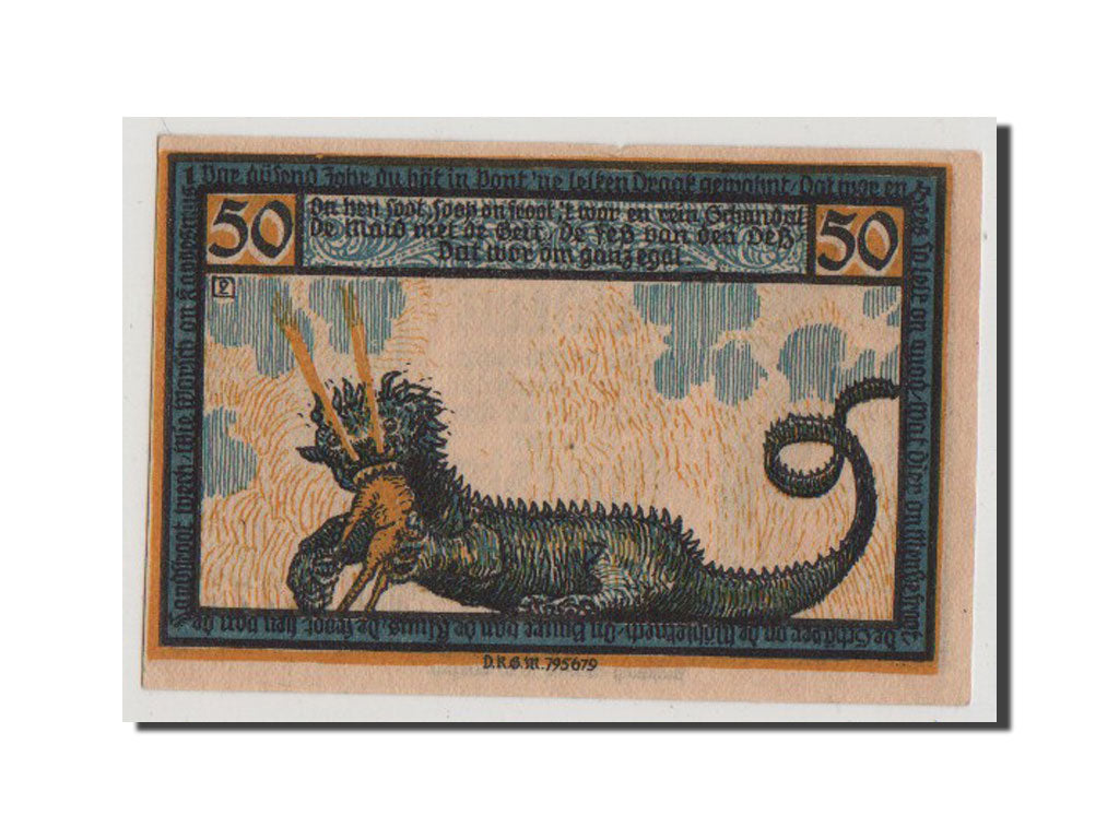 Banknote, Germany, Geldern Stadt, 50 Pfennig, UNC(63), Mehl:414.1a