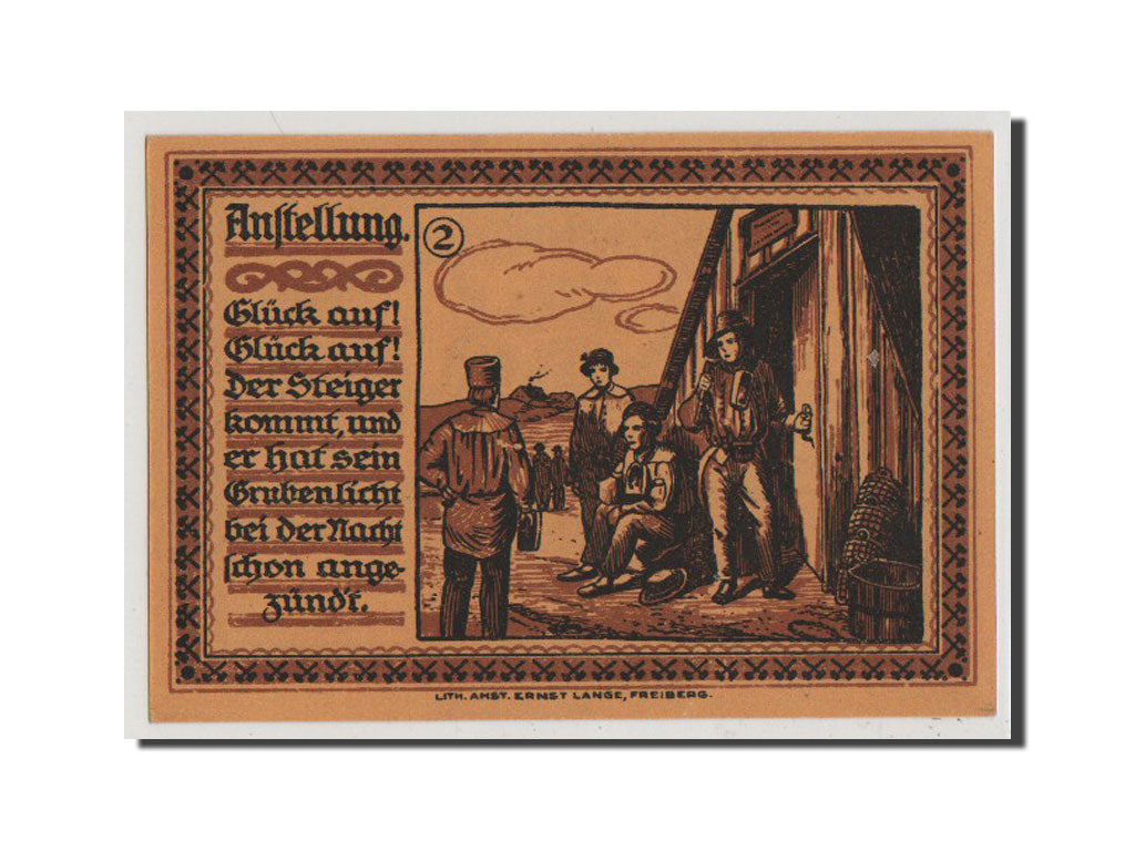 Banconote, Germania, Freiberg Stadt, 75 Pfennig, 1921, FDS, Mehl:379.4a