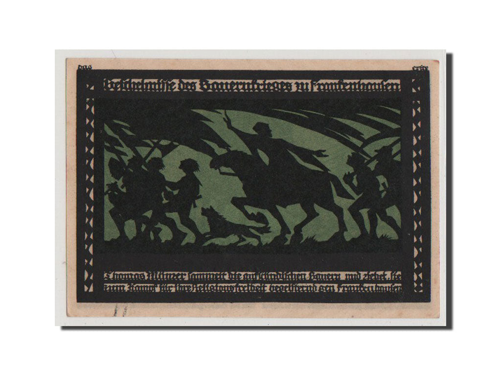 Geldschein, Deutschland, Frankenhausen am Kyffhauser Stadtische, 50 Pfennig
