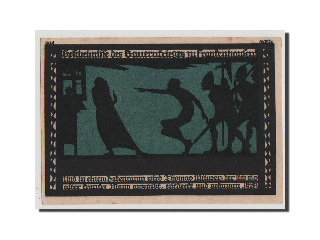 Banconote, Germania, Frankenhausen am Kyffhauser Stadtische, 50 Pfennig, 1921