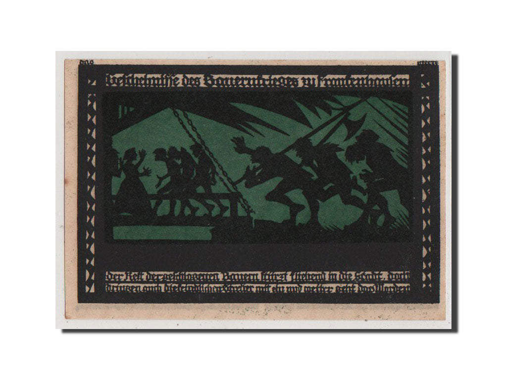 Banconote, Germania, Frankenhausen am Kyffhauser Stadtische, 50 Pfennig, 1921