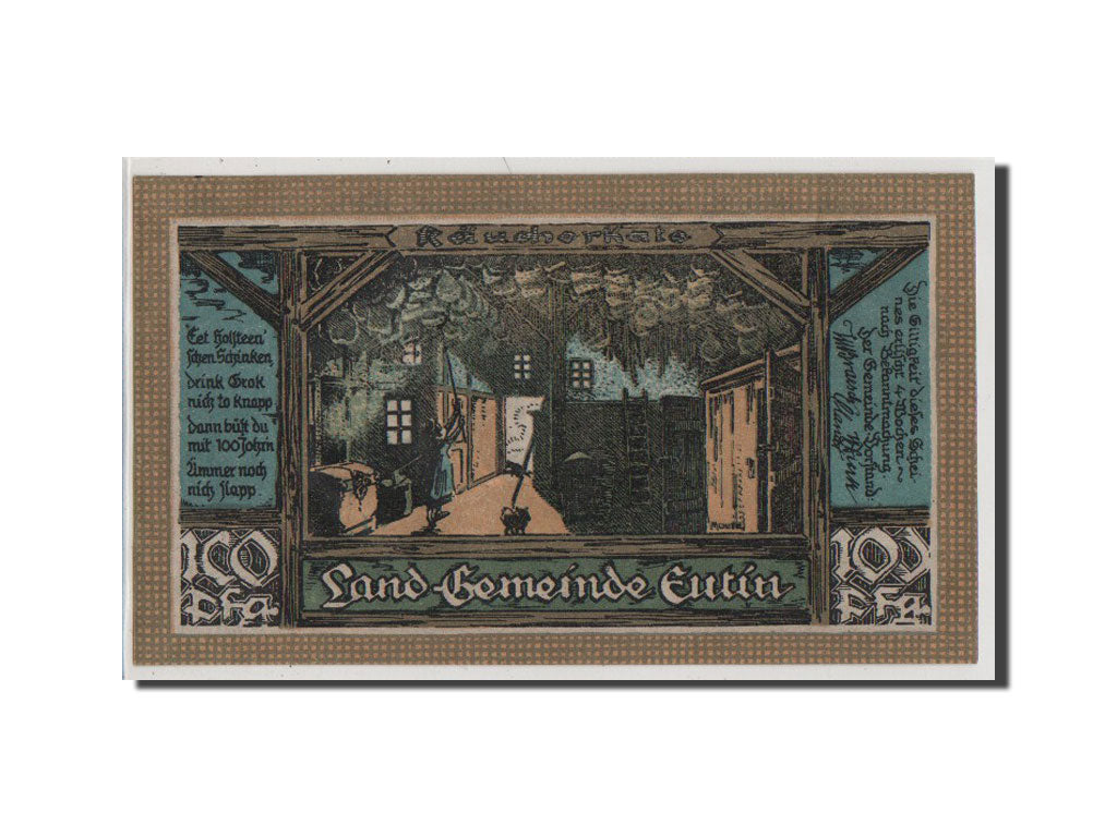 Banknote, Germany, Eutin Stadt, 100 Pfennig, UNC(65-70), Mehl:358.1