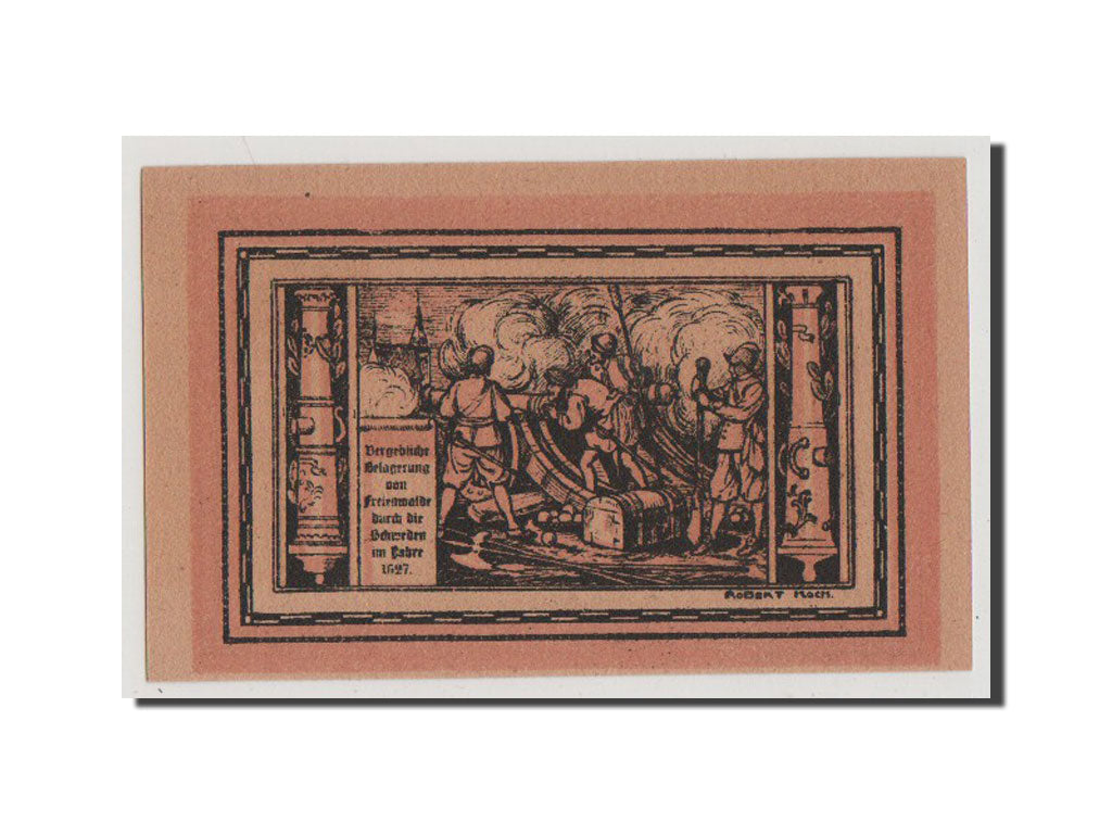 Banconote, Germania, Freienwalde Stadt, 50 Pfennig, FDS, Mehl:385.12b