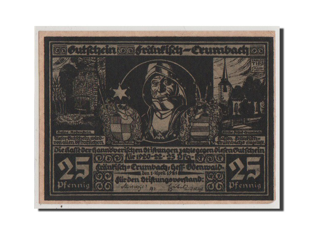 Banknote, Germany, Hessen, 25 Pfennig, 1921, UNC(64), Mehl:372.2