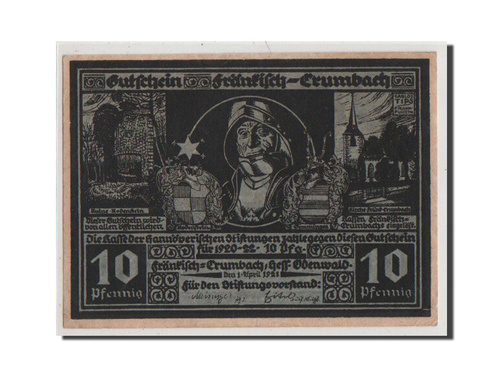Banknote, Germany, Hessen, 10 Pfennig, 1921, UNC(63), Mehl:372.2