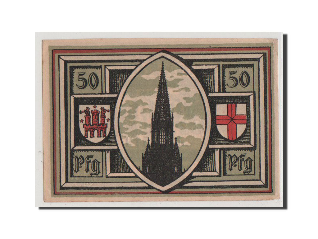 Billet, Allemagne, Freiburg i. Br. Stadt, 50 Pfennig, 1921, 1921-09-01, SPL+