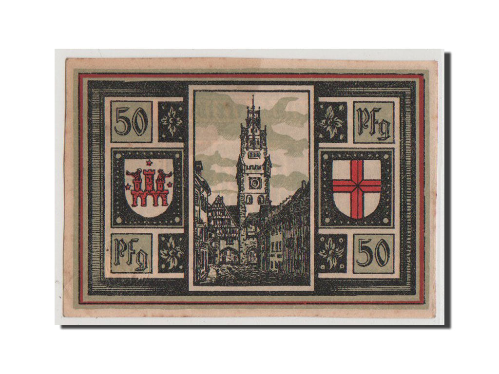 Geldschein, Deutschland, Freiburg i. Br. Stadt, 50 Pfennig, 1921, 1921-09-01