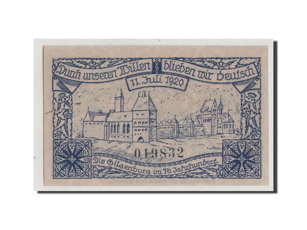 Germany, Gilgenburg Stadt, 50 Pfennig, 1920, UNC(65-70), 019832, Mehl #429.1a