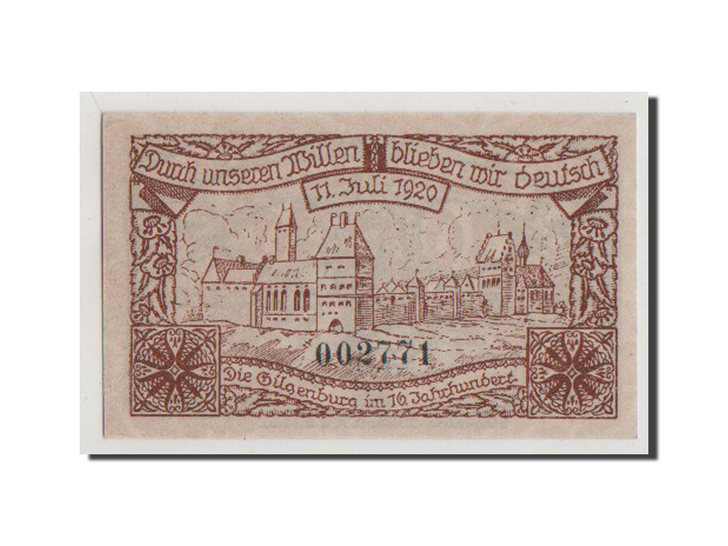 Germany, Gilgenburg Stadt, 10 Pfennig, 1920, UNC(65-70), 002771, Mehl #429.1a