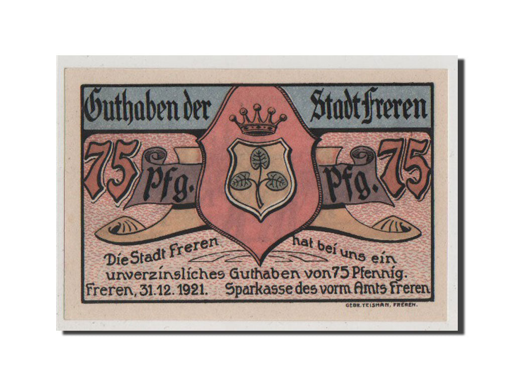 Germany, Hannover, 75 Pfennig, 1921, UNC(65-70), Mehl #387.1