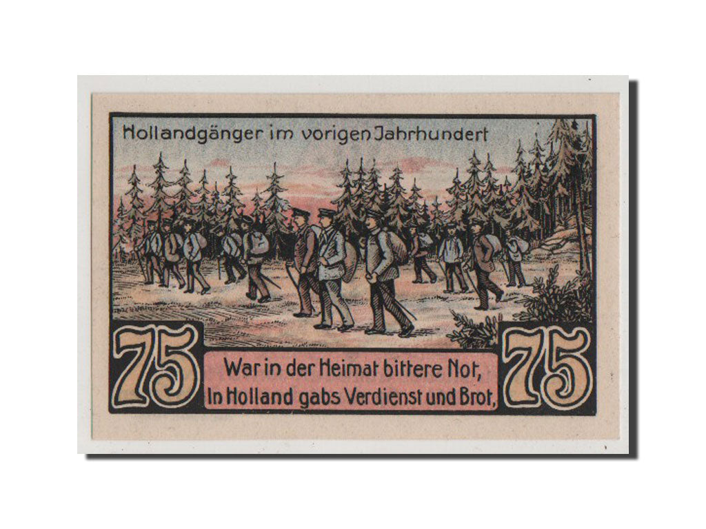 Germany, Hannover, 75 Pfennig, 1921, UNC(65-70), Mehl #387.1