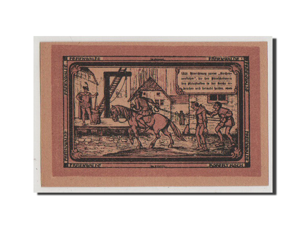 Geldschein, Deutschland, Freienwalde Stadt, 50 Pfennig, UNZ, Mehl:385.12b