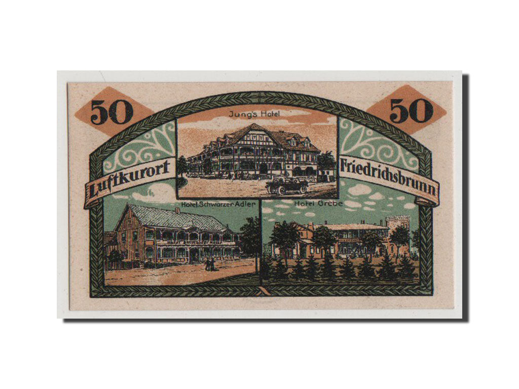 Banconote, Germania, Provinz Sachsen, 50 Pfennig, 1921, FDS, Mehl:394.1