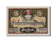 Biljet, Duitsland, Friesack Stadt, 25 Pfennig, 1921, 1921-11-01, NIEUW