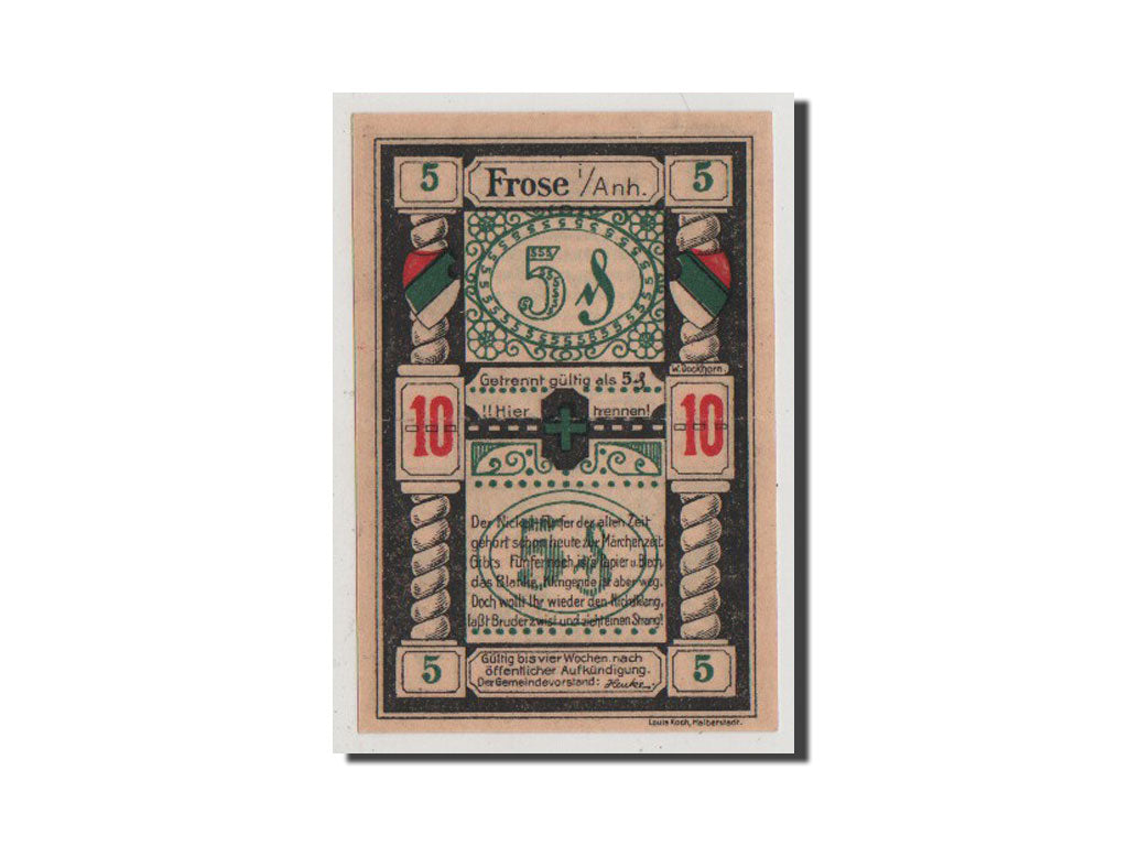 Germany, Frose, 10 Pfennig, UNC(65-70), Mehl #398.1