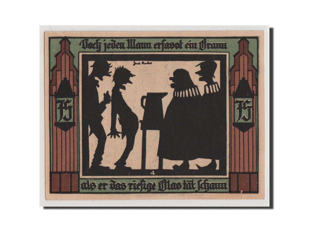 Banknote, Germany, Glauchau Stadt, 75 Pfennig, 1921, UNC(65-70), Mehl:436.2