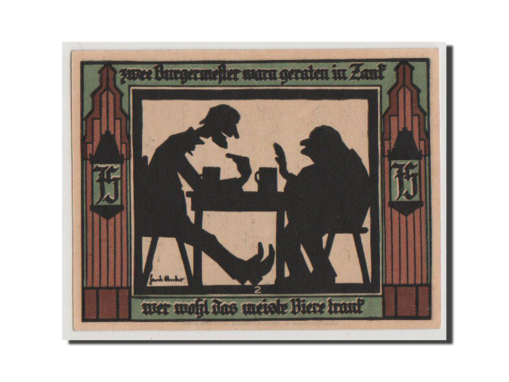 Geldschein, Deutschland, Glauchau Stadt, 75 Pfennig, 1921, UNZ, Mehl:436.2