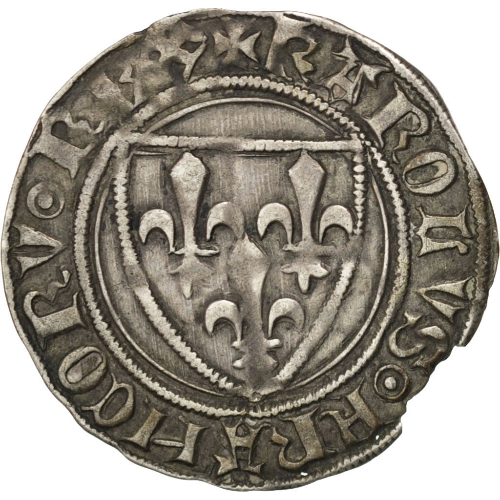 FRANCE, 1/2 Guénar, AU(50-53), Billon, Duplessy #378A, 1.61