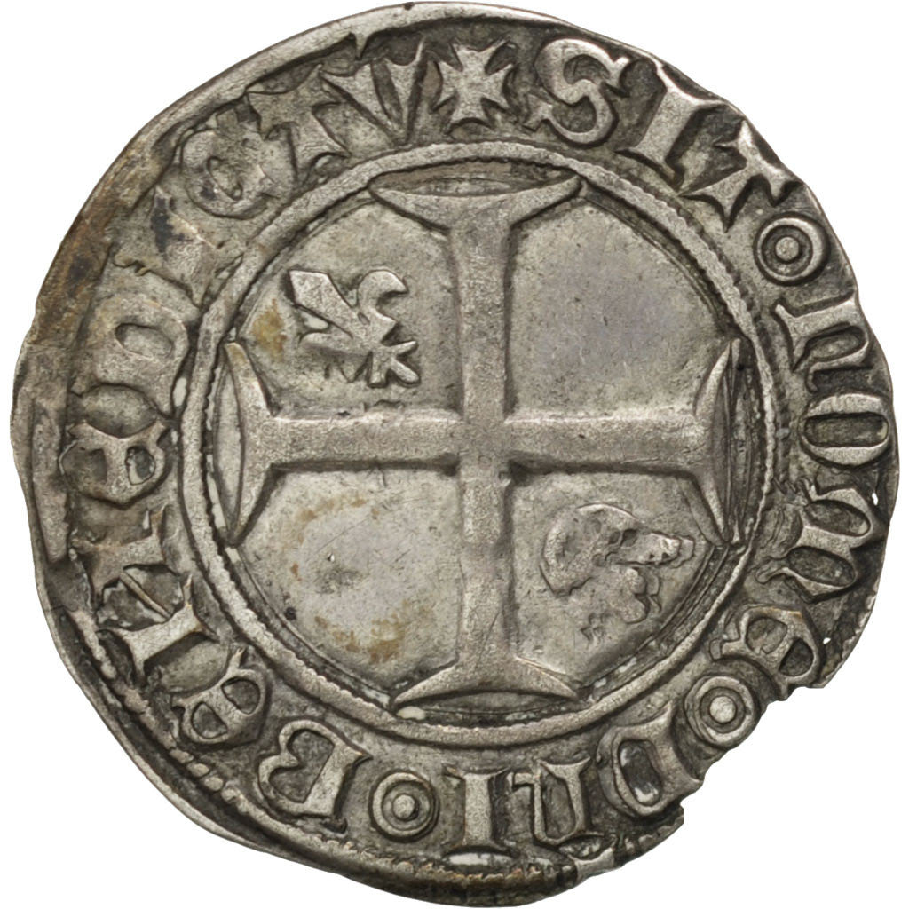 FRANCE, 1/2 Guénar, AU(50-53), Billon, Duplessy #378A, 1.61