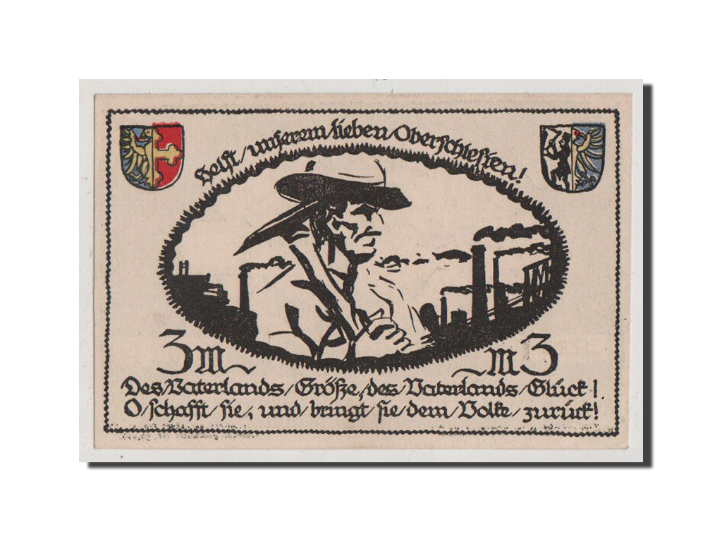 Banknote, Germany, Glauchau Stadt, 3 Mark, UNC(65-70), Mehl:433.1