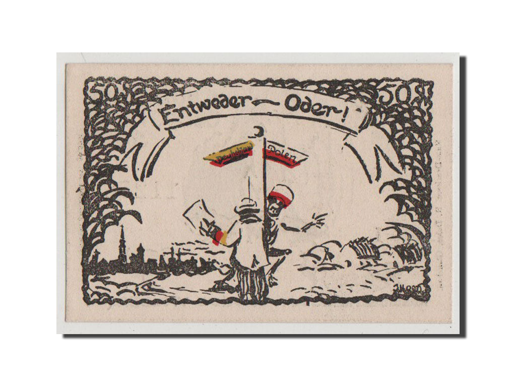 Banknote, Germany, Glauchau Stadt, 50 Pfennig, UNC(65-70), Mehl:433.1