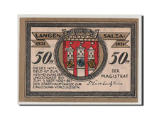 Banknot, Niemcy, Langensalza Stadt, 50 Pfennig, 1921, UNC(65-70), Mehl:770.3