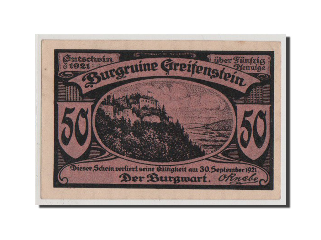 Billet, Allemagne, Schwarzburg-Rudolstadt, 50 Pfennig, 1921, NEUF, Mehl:469.2