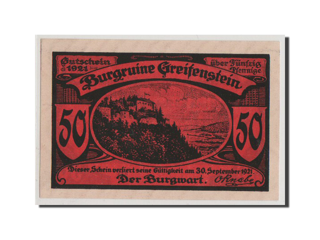 Billet, Allemagne, Schwarzburg-Rudolstadt, 50 Pfennig, 1921, NEUF, Mehl:469.2
