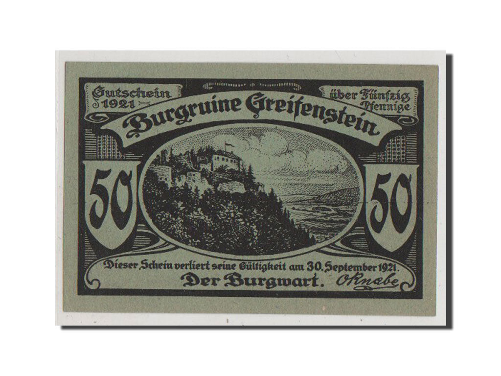 Banknot, Niemcy, Schwarzburg-Rudolstadt, 50 Pfennig, 1921, UNC(65-70)