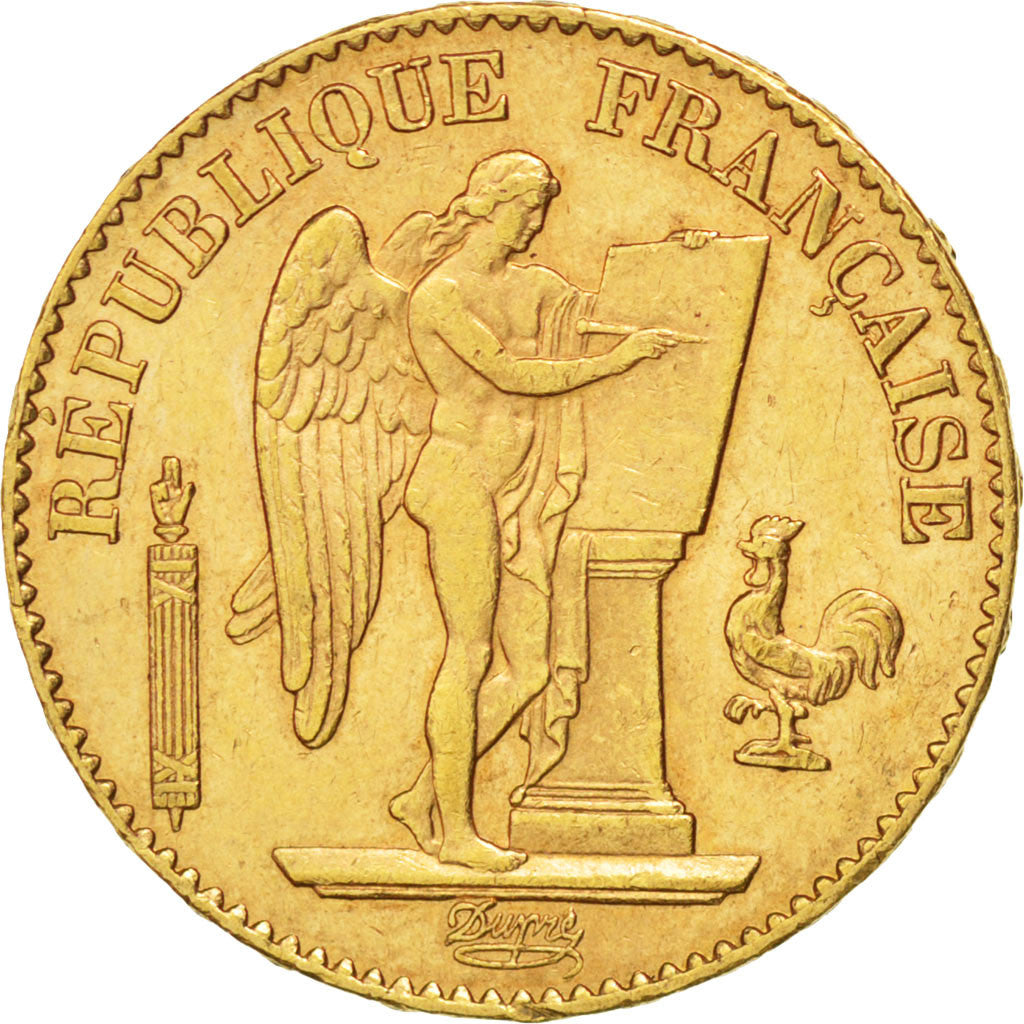 IIIème République, 20 Francs or Génie, 1890 A, Paris, Gadoury 1063