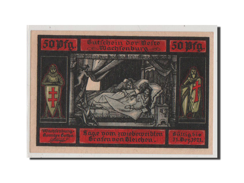 Banconote, Germania, Gotha Stadt, 50 Pfennig, FDS, Mehl:457.2