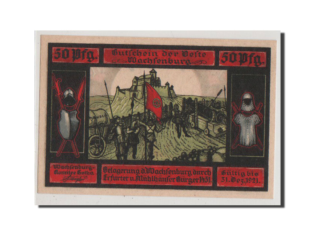 Banconote, Germania, Gotha Stadt, 50 Pfennig, FDS, Mehl:457.2