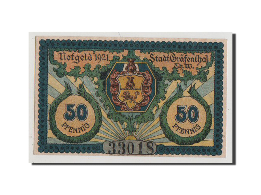 Geldschein, Deutschland, Grafenthal, 50 Pfennig, 1921, UNZ, Mehl:463.1