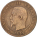 Second Empire, 10 Centimes Napoléon III tête nue, 1853 BB, Strasbourg, Gadoury 2