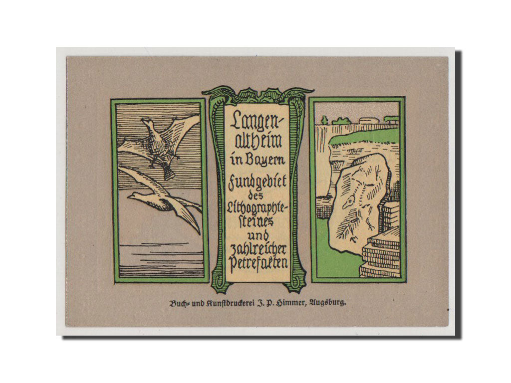 Germany, Langenaltheim, 1 Mark, 1920, UNC(65-70), Mehl #766.5