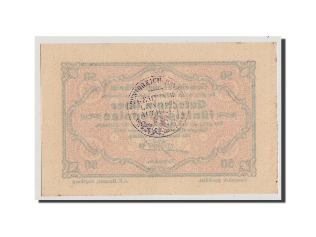 Banknot, Niemcy, Langenaltheim, 50 Pfennig, 1917, UNC(65-70), Mehl:766.4