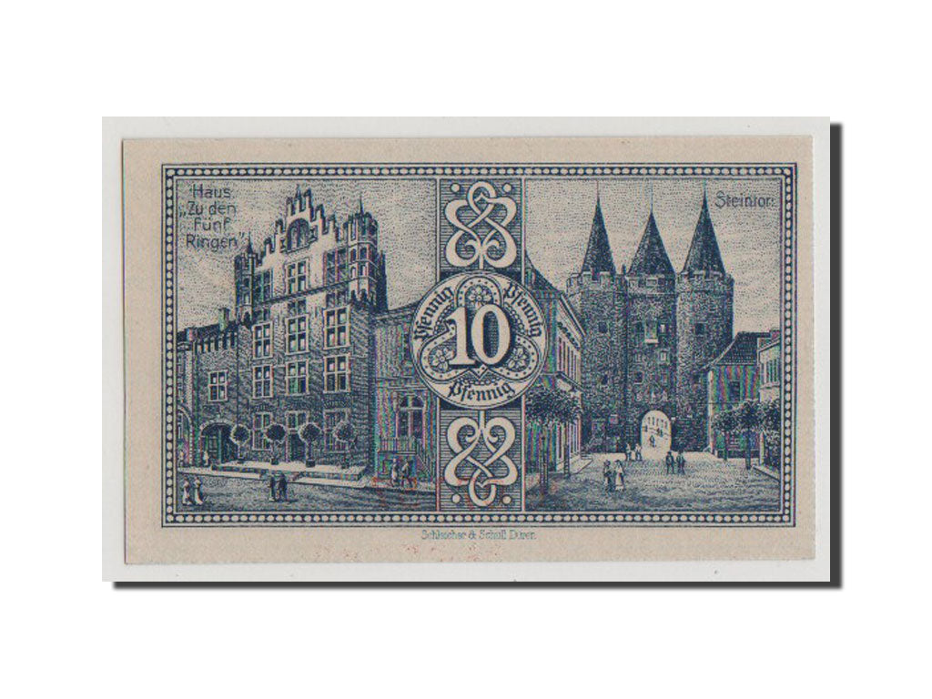 Geldschein, Deutschland, Goch, 10 Pfennig, 1921, UNZ, Mehl:445.2a