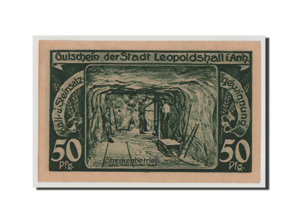 Billet, Allemagne, Anhalt, 50 Pfennig, 1921, NEUF, Mehl:794.1
