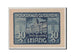 Geldschein, Deutschland, Leipzig Stadt, 50 Pfennig, UNZ, Mehl:786.1