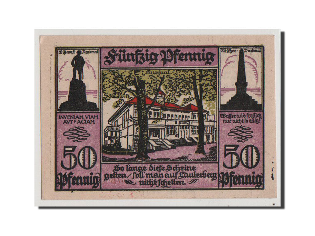 Banconote, Germania, Lauterberg, 50 Pfennig, 1921, FDS, Mehl:779.1