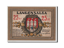 Billet, Allemagne, Langensalza Stadt, 25 Pfennig, 1921, NEUF, Mehl:770.1