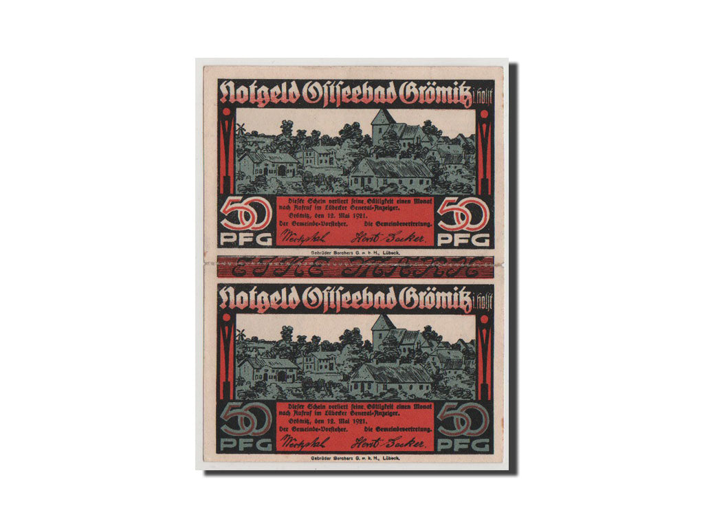 Banknote, Germany, Gromitz, 50 Pfennig, 1921, UNC(64), Mehl:474.1