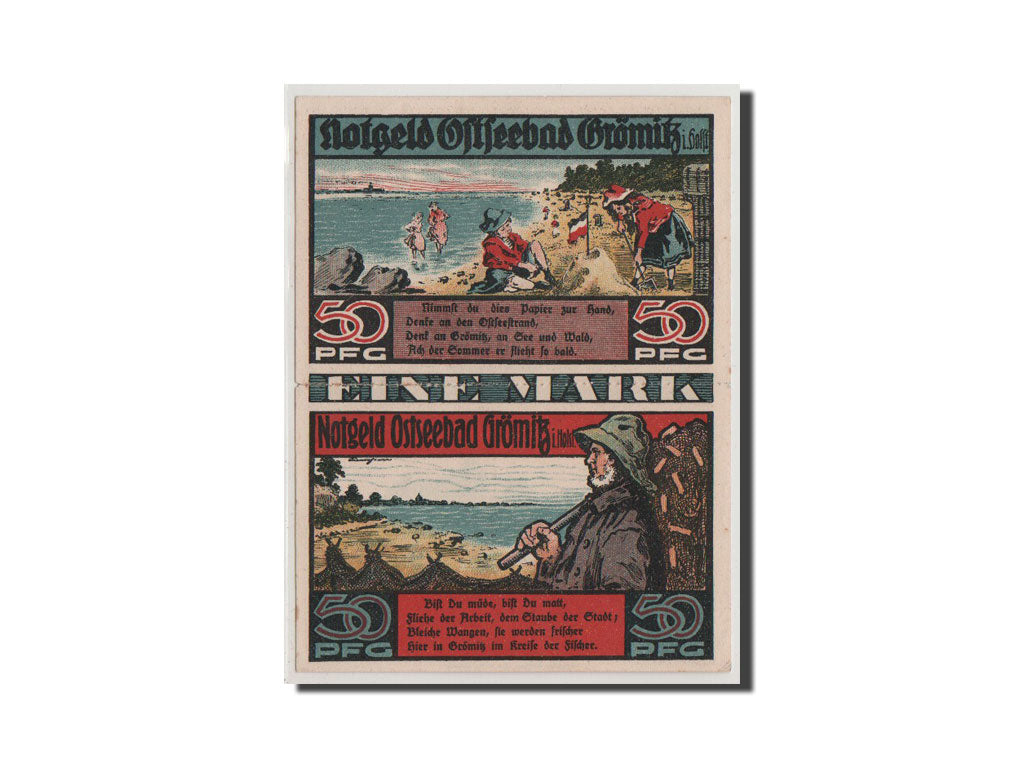 Banknote, Germany, Gromitz, 50 Pfennig, 1921, UNC(64), Mehl:474.1