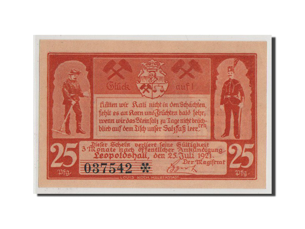 Geldschein, Deutschland, Anhalt, 25 Pfennig, 1921, UNZ, Mehl:794.1