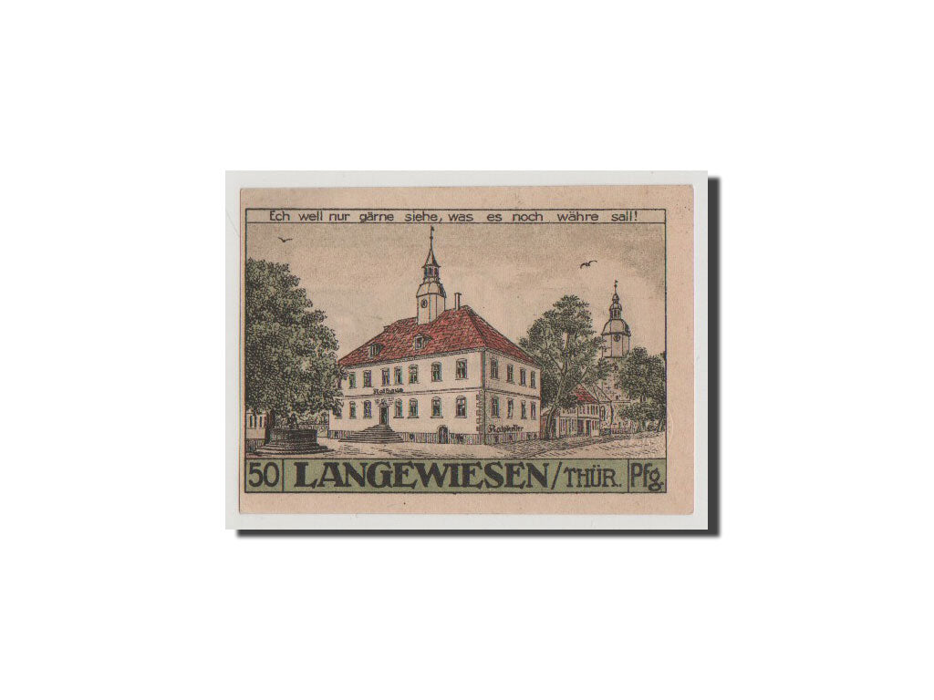 Germany, Langewiesen, 50 Pfennig, 1921, UNC(65-70), 00512, Mehl #772.1