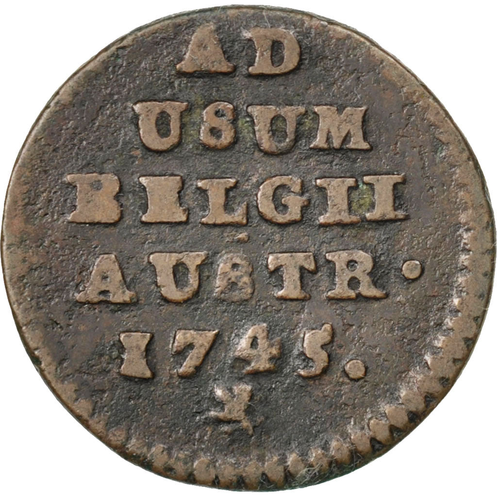 Pays-Bas autrichiens, Marie-Thérèse, Liard, 1745, Bruges, KM 1 