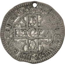 Münze, SWISS CANTONS, FREIBURG, Batzen, 1828, SS, Billon, KM:83