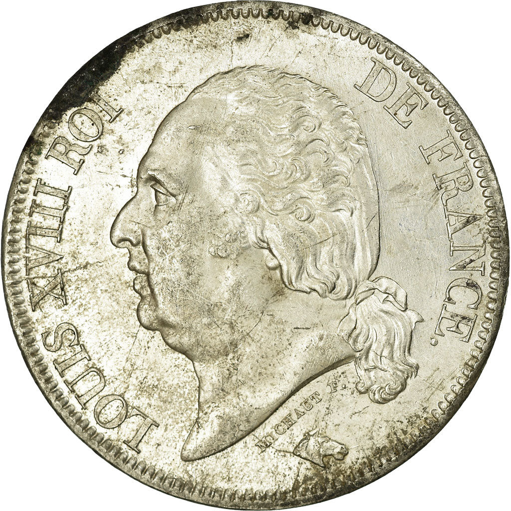 Moneta, Francia, Louis XVIII, Louis XVIII, 5 Francs, 1817, Lille, SPL-, Argento