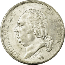 France, Louis XVIII, 5 Francs, 1821, Lille, Argent, SUP, Gadoury:614, KM:711.13